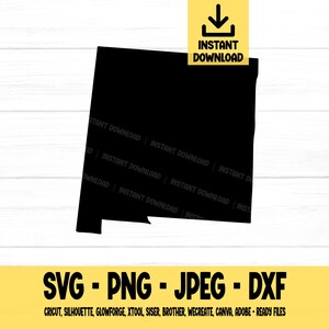 Nm Rld Svg New Mexico SVG, State Svg, United States, Shape, Svg, Png, Dxf, Jpeg ...