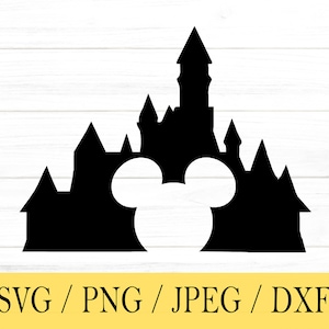 California Castle svg, Mouse Ear, Castle, svg, png, dxf, jpeg, Digital Download, Cut File, Cricut, Silhouette, Glowforge, Svg files cricut