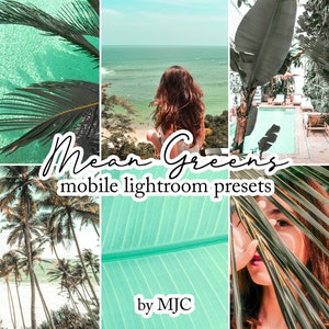 Green Presets, Lightroom Presets, Instagram Presets, Lifestyle Photo Editing, Blogger and Influencer Presets, DNG, XMP, Mobile, Desktop