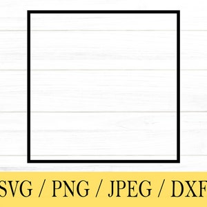 Vierkant overzicht svg, vormen SVG, svg, png, dxf, jpeg, digitale download, gesneden bestand, Cricut, silhouet, Glowforge, Svg-bestanden voor de cricut