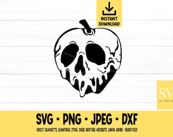 Poison Apple svg, Böse Königin, Bösewicht, svg, png, dxf, jpeg, Digital Download, Cut File, Cricut, Silhouette, Glowforge