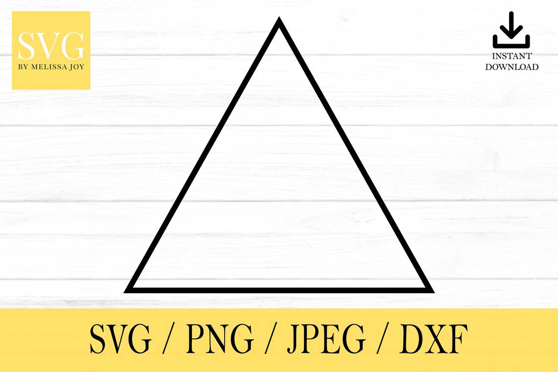 Triangle Outline Svg Shapes SVG Svg Png Dxf Jpeg Digital - Etsy