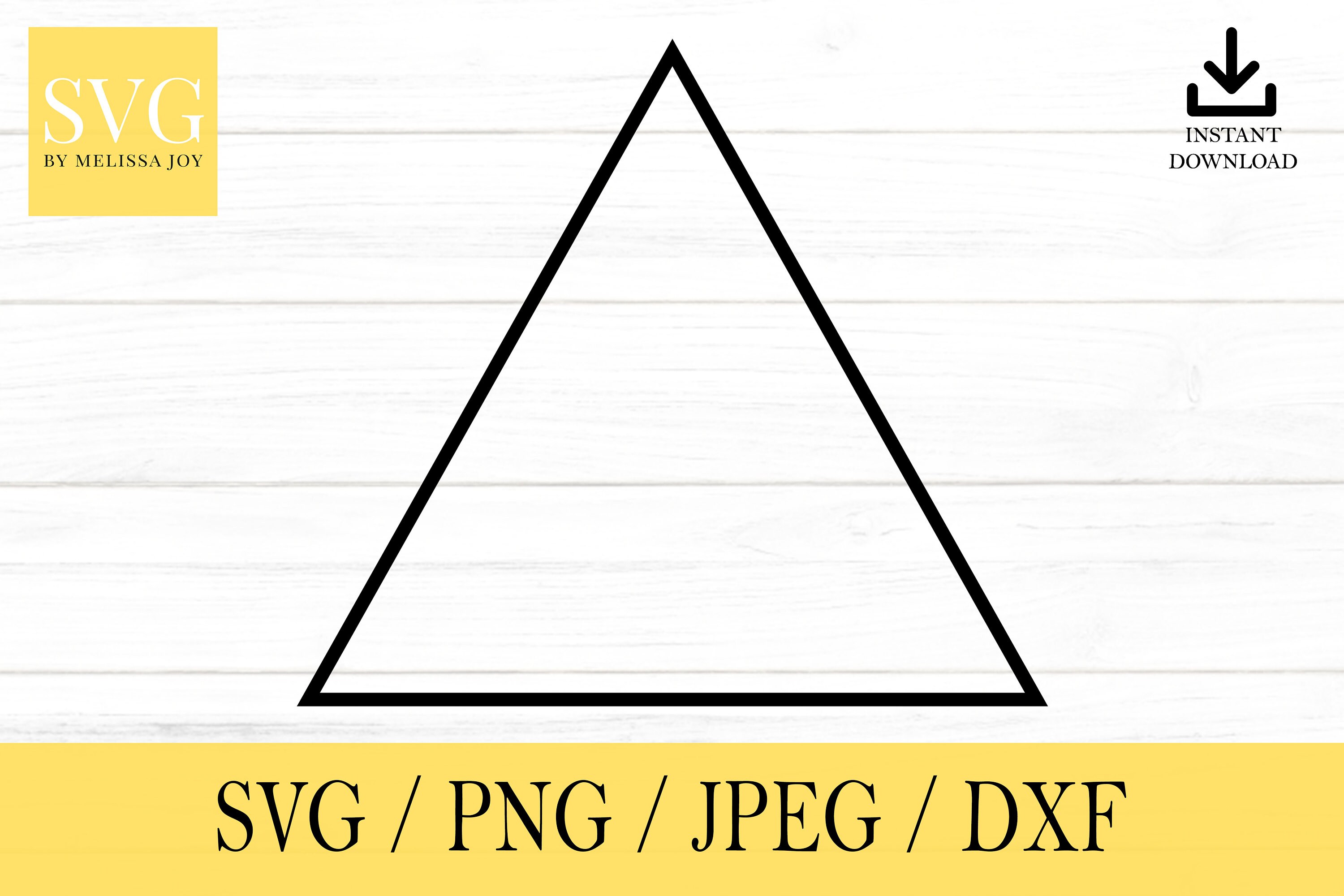 Triangle Outline Svg Shapes SVG Svg Png Dxf Jpeg Digital Etsy UK