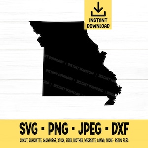 Missouri SVG, State svg, United States, Shape, svg, png, dxf, jpeg, Digital Download, Cut File, Cricut, Silhouette, Glowforge