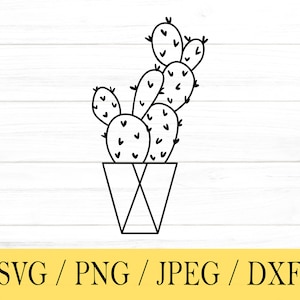 Cacto svg, Planta SVG, svg, png, dxf, jpeg, Download digital, Arquivo de corte, Cricut, Silhueta, Glowforge, Arquivos svg para cricut