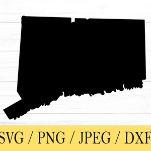 Connecticut SVG, State svg, United States, Shape, svg, png, dxf, jpeg, Digital Download, Cut File, Cricut, Silhouette, Glowforge