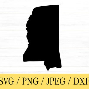 Mississippi SVG, State svg, United States, Shape, svg, png, dxf, jpeg, Digital Download, Cut File, Cricut, Silhouette, Glowforge