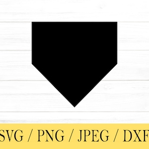 Home Plate SVG, Baseball, Shape, svg, png, dxf, jpeg, Digital Download, Cut File, Cricut, Silhouette, Glowforge, Svg files for cricut