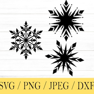 Sneeuwvlok svg, sneeuwvlok, sneeuw, svg, png, dxf, jpeg, digitale download, gesneden bestand, Cricut, silhouet, Glowforge, Svg-bestanden cricut