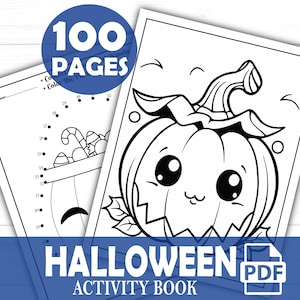 Halloween Worksheets for Kids, Printable PDF, Fun Activities, Coloring Pages, Mazes & More, Perfect for Preschool and Kindergarten