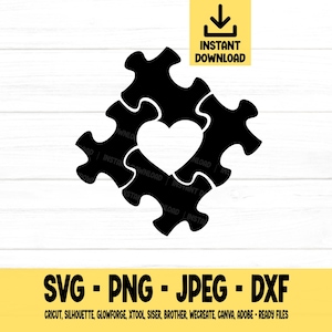 Autism svg, Autism Puzzle SVG, svg, png, dxf, jpeg, Digital Download, Cut File, Cricut, Silhouette, Glowforge, Svg files for cricut