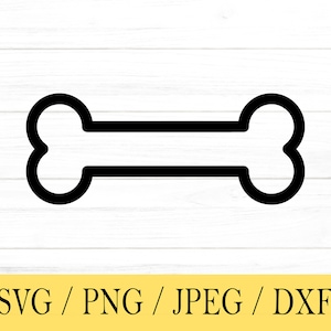 Bone SVG, Drawn Bone, Shape, svg, png, dxf, jpeg, Digital Download, Cut File, Cricut, Silhouette, Glowforge, Svg files for cricut