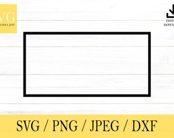Split Rectangle Svg Frame Svg Border Svg Pngpdf - Etsy Hong Kong