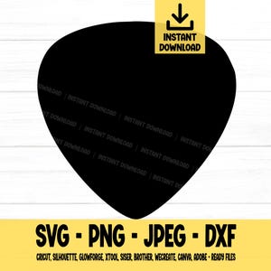 Guitar Pick SVG, Guitar Pick, Shape, svg, png, dxf, jpeg, Digital Download, Cut File, Cricut, Silhouette, Glowforge, Svg files for cricut