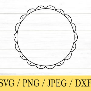 Decorative Circle SVG, svg, png, dxf, jpeg, Digital Download, Cut File, Cricut, Silhouette, Glowforge, Svg files for cricut