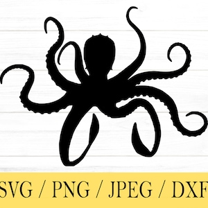 Octopus svg, Animal SVG, svg, png, dxf, jpeg, Digital Download, Cut File, Cricut, Silhouette, Glowforge, Svg files for cricut