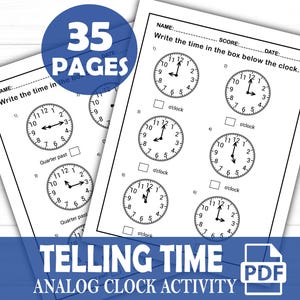 Planilhas de contagem de horas para crianças, PDF para impressão, atividades divertidas de aprendizagem para dominar relógios e horas, ideal para pré-escola e jardim de infância