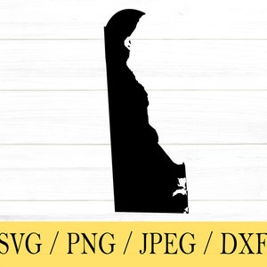 Delaware SVG, State svg, United States, Shape, svg, png, dxf, jpeg, Digital Download, Cut File, Cricut, Silhouette, Glowforge