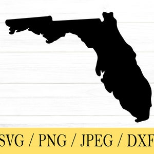 Florida SVG, Bundesstaat svg, USA, Form, svg, png, dxf, jpeg, digitaler Download, Schnittdatei, Cricut, Silhouette, Glowforge
