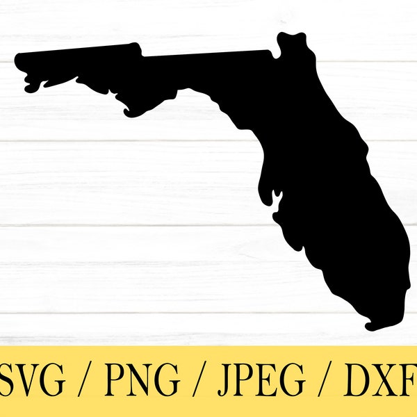 Florida SVG, State svg, United States, Shape, svg, png, dxf, jpeg, Digital Download, Cut File, Cricut, Silhouette, Glowforge