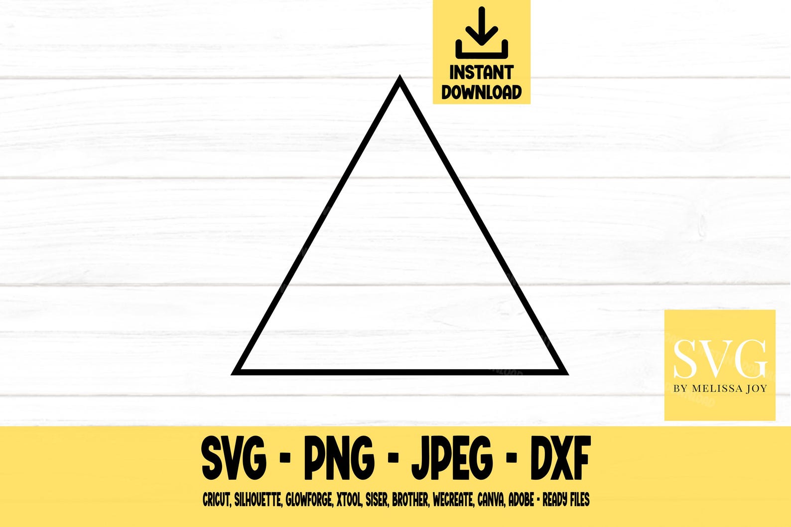 Triangle Outline Svg, Shapes SVG, Svg, Png, Dxf, Jpeg, Digital Download ...