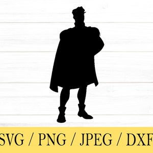 Prins svg, prins, png, dxf, jpeg, digitale download, gesneden bestand, Cricut, silhouet, Glowforge