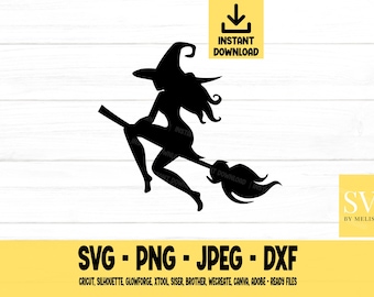 セクシーな魔女のSVG、ハロウィンのSVG、不気味なSVG、png、dxf、jpeg、デジタルダウンロード、カットファイル、Cricut、シルエット、Glowforge、cricut用SVGファイル