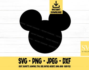 Mouse svg, Mouse Head, Mouse head, Mouse, svg, png, dxf, jpeg, Digital Download, Cut File, Cricut, Silhouette, Glowforge