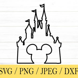 Castle svg, Mouse svg, png, dxf, jpeg, Digital Download, Cut File, Cricut, Silhouette, Glowforge
