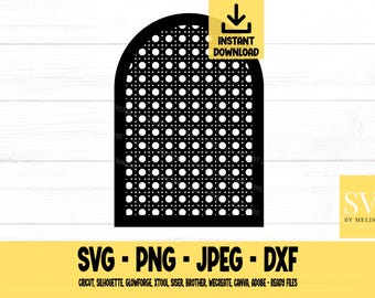Rattan Arch svg, Rattan SVG, Cane, svg, png, dxf, jpeg, Digital Download, Cut File, Cricut, Silhouette, Glowforge, Svg files for cricut