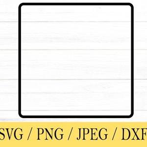 Square Outline svg, shapes SVG, svg, png, dxf, jpeg, Digital Download, Cut File, Cricut, Silhouette, Glowforge, Svg files for cricut