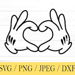 Mouse Love Hands svg, muis, ik hou van jou, muis svg, png, dxf, jpeg, digitale download, bestand knippen, Cricut, silhouet, Glowforge