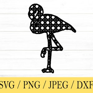 Rattan Flamingo svg, Rattan SVG, Cane, svg, png, dxf, jpeg, Digital Download, Cut File, Cricut, Silhouette, Glowforge, Svg files for cricut