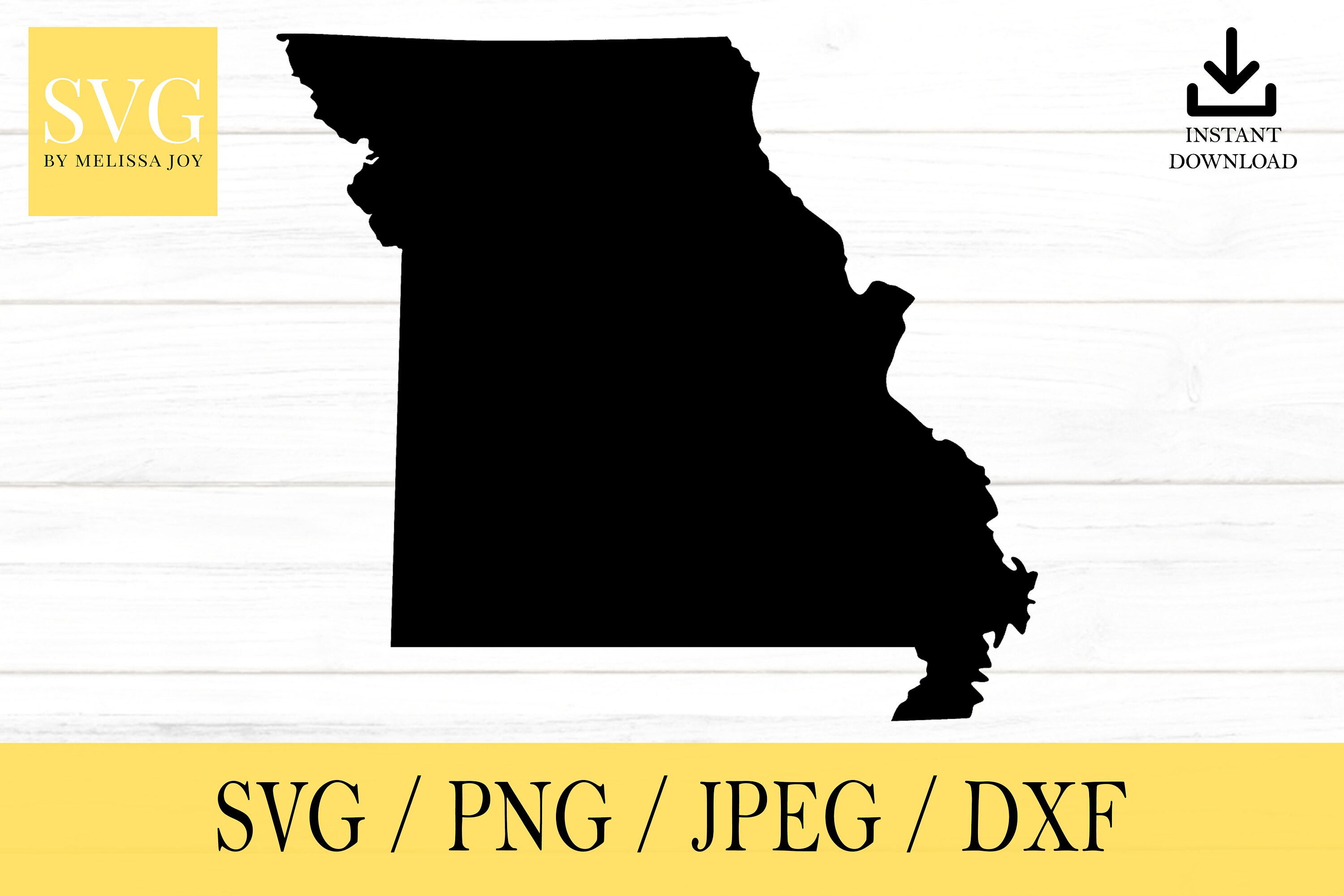 Missouri SVG, State svg, United States, Shape, svg, png, dxf, jpeg, Digital Download, Cut File, Cricut, Silhouette, Glowforge