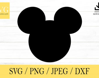 Mouse svg, Mouse Head, Mouse head, Mouse, svg, png, dxf, jpeg, Digital Download, Cut File, Cricut, Silhouette, Glowforge