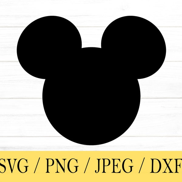 Mouse svg, Mouse Head, Mouse head, Mouse, svg, png, dxf, jpeg, Digital Download, Cut File, Cricut, Silhouette, Glowforge