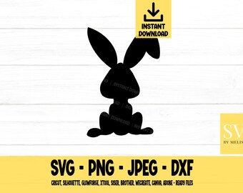 Pascua SVG, Conejito SVG, Vacaciones SVG, SVG, PNG, DXF, JPEG, Descarga digital, Archivo de corte, Cricut, Silueta, Glowforge, Archivos SVG para Cricut