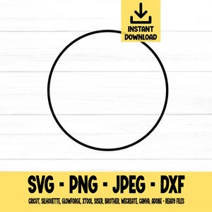 Kreis Umrisse svg, Formen SVG, svg, png, dxf, jpeg, digitaler Download, Cut-Datei, Cricut, Silhouette, Glowforge, SVG-Dateien für Cricut