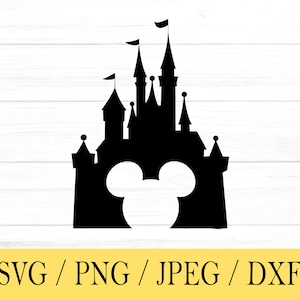 Florida Castle svg, Castle, Mouse Ears, svg, png, dxf, jpeg, Digital Download, Cut File, Cricut, Silhouette, Glowforge, Svg files for cricut