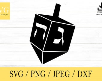 Dreidel svg, Hanukkah SVG, Holiday SVG, svg, png, dxf, jpeg, Digital Download, Cut File, Cricut, Silhouette, Glowforge, Svg files for cricut