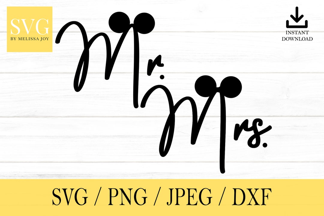 Mr and Mrs Svg, Wedding, Couple, Svg, Png, Dxf, Jpeg, Digital Download ...