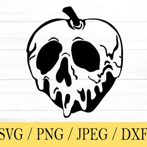 Poison Apple svg, boze koningin, schurk, svg, png, dxf, jpeg, digitale download, bestand knippen, Cricut, silhouet, Glowforge