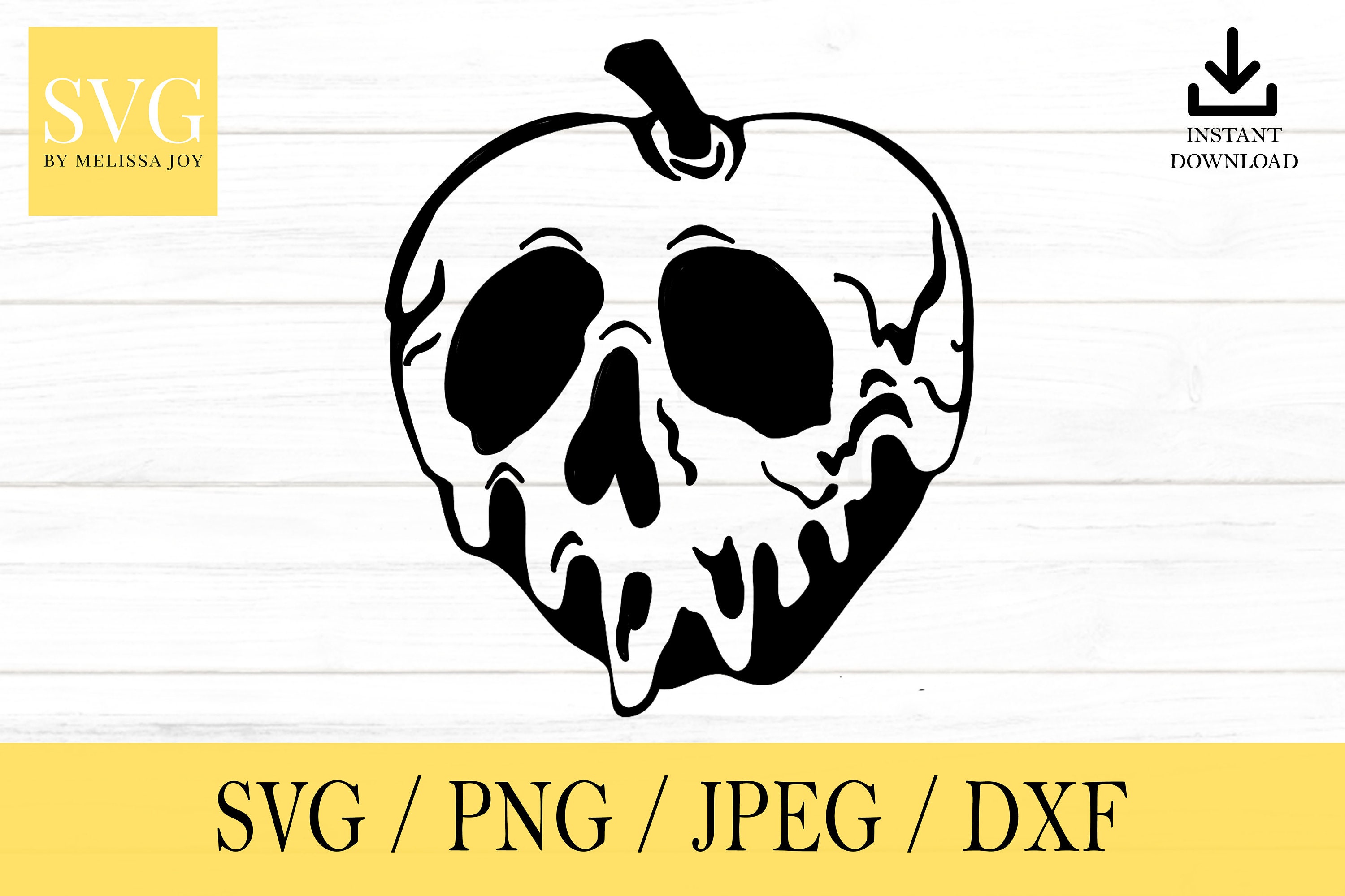 Poison Apple svg Evil Queen Bösewichte svg png dxf jpeg Etsy.de