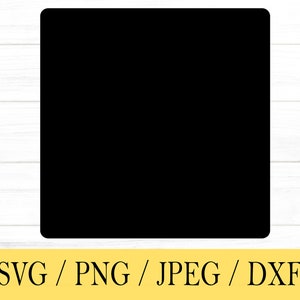 SVG cuadrado, rectángulo, sólido, forma, svg, png, dxf, jpeg, descarga digital, archivo de corte, Cricut, silueta, Glowforge, archivos SVG para cricut
