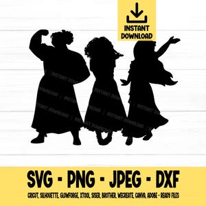Encanto svg, Encanto Sisters, svg, png, dxf, jpeg, Digital Download, Cut File, Cricut, Silhouette, Glowforge