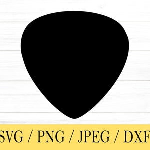 Plectrum SVG, plectrum, vorm, svg, png, dxf, jpeg, digitale download, gesneden bestand, Cricut, silhouet, Glowforge, Svg-bestanden voor de cricut