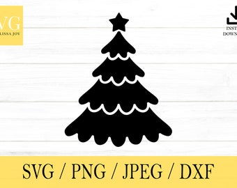 Christmas Tree svg, Holiday SVG, svg, png, dxf, jpeg, Digital Download, Cut File, Cricut, Silhouette, Glowforge, Svg files for cricut