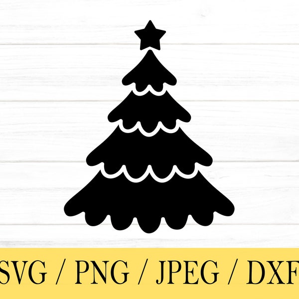 Christmas Tree svg, Holiday SVG, svg, png, dxf, jpeg, Digital Download, Cut File, Cricut, Silhouette, Glowforge, Svg files for cricut