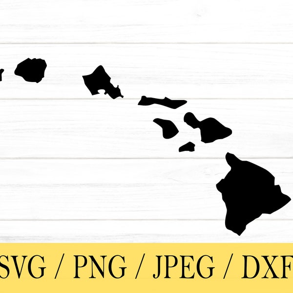 Hawaii SVG, State svg, United States, Shape, svg, png, dxf, jpeg, Digital Download, Cut File, Cricut, Silhouette, Glowforge