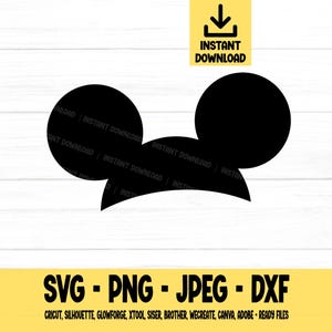 Mouseketeer Hat svg, Mouse Ears, Mouse Hat, svg, png, dxf, jpeg, Digital Download, Cut File, Cricut, Silhouette, Glowforge